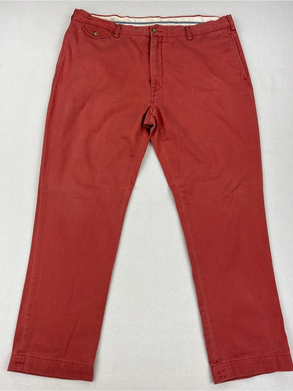 Polo Ralph Lauren Men Stretch Straight Fit Twill Chino Pants Nantucket Red 40x30